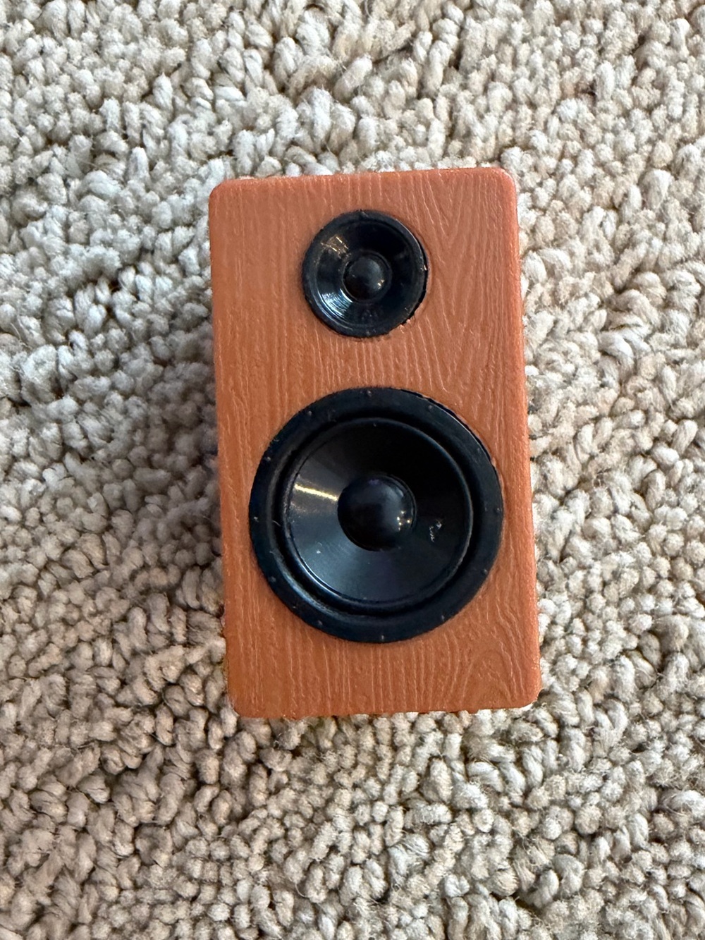 Mini Brands Miniature Wood Speaker Stereo Collectible